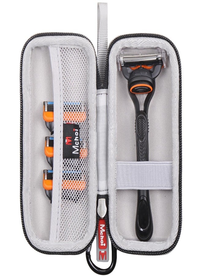 Mchoi Hard Carrying Case Fits for Fusion5 Men’s Razor & Proglide Shield Men's Razor, Case Only, Grey - Image 1